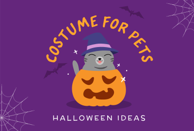 Halloween Cat Pinterest board cover Image Preview