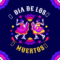 Lets Dance in Dia De Los Muertos Instagram post Image Preview