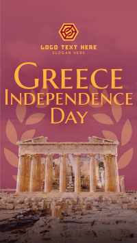 Contemporary Greece Independence Day Instagram reel Image Preview