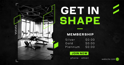 Gym Membership Facebook ad Image Preview