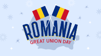 Romania Great Union Day Facebook Event Cover Design