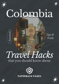 Modern Nostalgia Colombia Travel Hacks Poster Image Preview