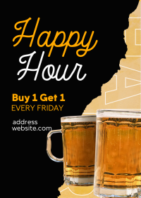 Free Drink Friday Flyer Image Preview