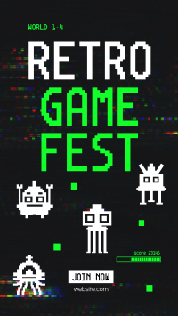 Retro Game Fest Instagram Reel Image Preview