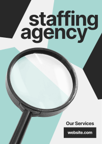 Jigsaw Staffing Agency Poster Design