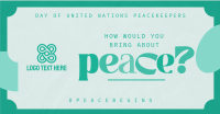 Contemporary United Nations Peacekeepers Facebook ad Image Preview