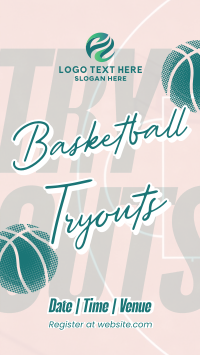 Basketball Game Tryouts Instagram Reel Design