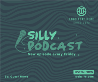 Silly Podcast Facebook Post Design