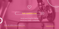 Ask a Pediatrician Twitter Post Design