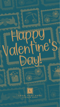 Rustic Retro Valentines Greeting YouTube short Image Preview