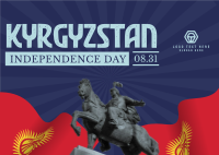 Kyrgyzstan National Day Postcard Image Preview