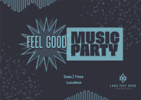 Feel Good Party Postcard Image Preview