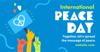 United for Peace Day Facebook Ad Design