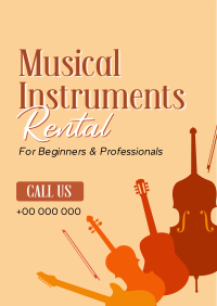 Music Instrument Rental Flyer Design