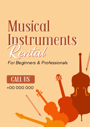 Music Instrument Rental Flyer Image Preview