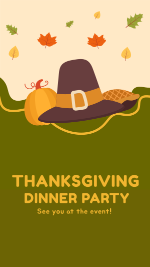 Thanksgiving Dinner Party Facebook story