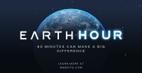 60 Minutes Earth Facebook Ad Design