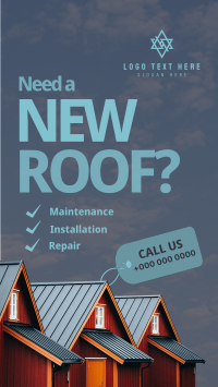 Roofing Service Call Now Instagram reel Image Preview