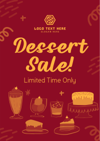 Discounted Desserts Poster Design