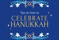 Celebrating Hanukkah Pinterest board cover Image Preview