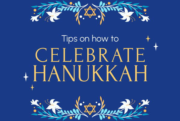 Celebrating Hanukkah Pinterest Cover Design Image Preview