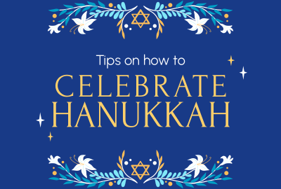Celebrating Hanukkah Pinterest board cover