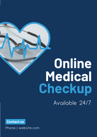 Online Medical Checkup Poster Design