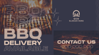 Unique BBQ Delivery Facebook Event Cover Design