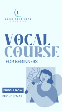 Vocal Course Facebook story Image Preview