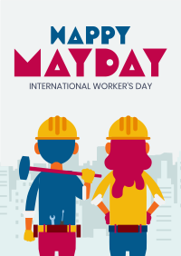 May Day Workers Event Flyer Design