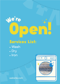 Laundry Open Flyer Image Preview