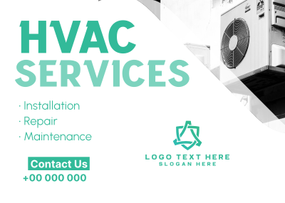 Fine HVAC Services Postcard Image Preview