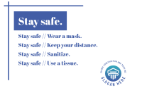Stay safe Postcard Image Preview