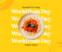 Pasta For Italy Facebook Post Design