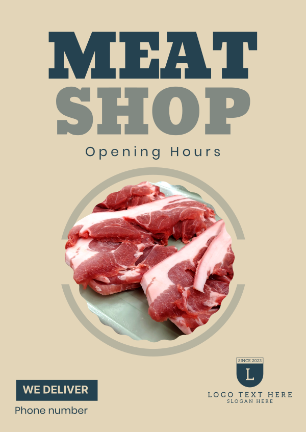 Best Meat Poster Design Image Preview