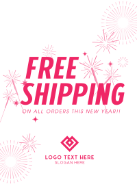 Free Shipping Sparkles Poster Image Preview