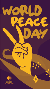 Peace Day Scribbles Instagram story Image Preview