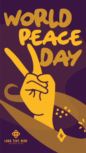 Peace Day Scribbles Instagram story Image Preview