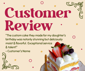 Birthday Cake Review Facebook post Image Preview
