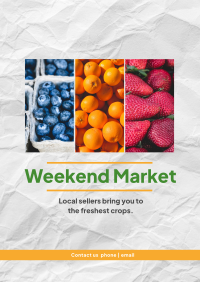 Weekend Fruits Poster Design