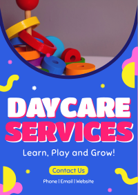Learn and Grow in Daycare Flyer Design