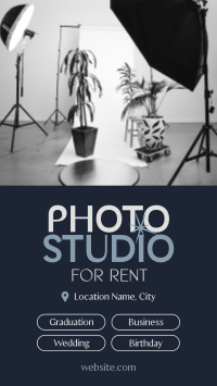 Photo Studio Rental Facebook Story Design