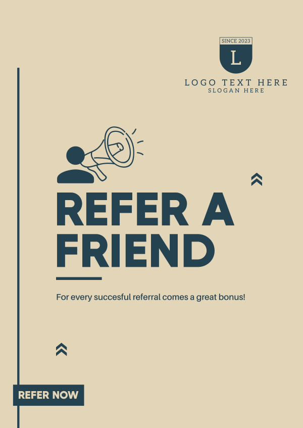 Refer A Friend To Earn Poster Design Image Preview