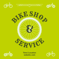 Bike Shop and Service Instagram Post Design