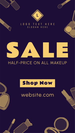 Makeup Sale Facebook story Image Preview