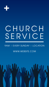 Church Worship Facebook Story Design
