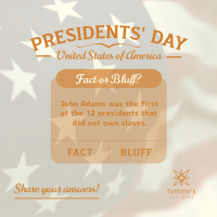 Presidents' Day Quiz  Instagram Post Image Preview