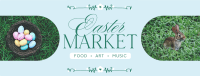 Flowery Easter Market Facebook Cover Design