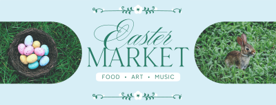 Flowery Easter Market Facebook cover Image Preview