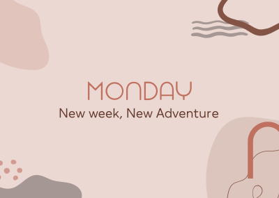 Monday Adventure Postcard Image Preview